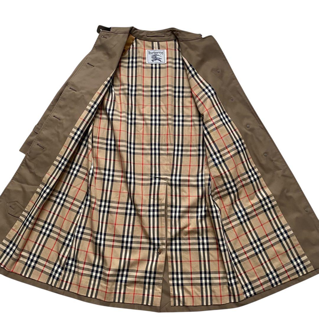 【極美品】 バーバリーズ トレンチコート ロング丈 ノバチェック ベージュ