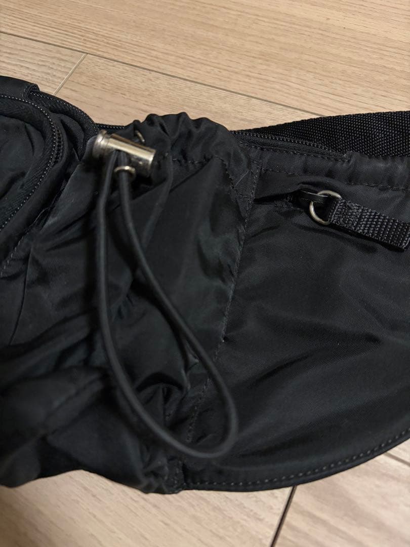 PRADA ブラック ナイロン ボディバッグ ウエストポーチ プラダ