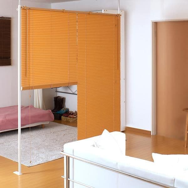 本日のみ特別突っ張り ブラインドパーテーションナチュラルダブルタイプ幅183cm