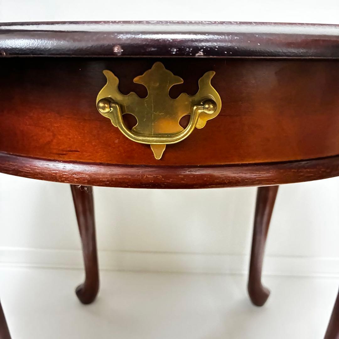 アンティーク　猫足　丸型　サイドテーブル　ダイニングテーブル