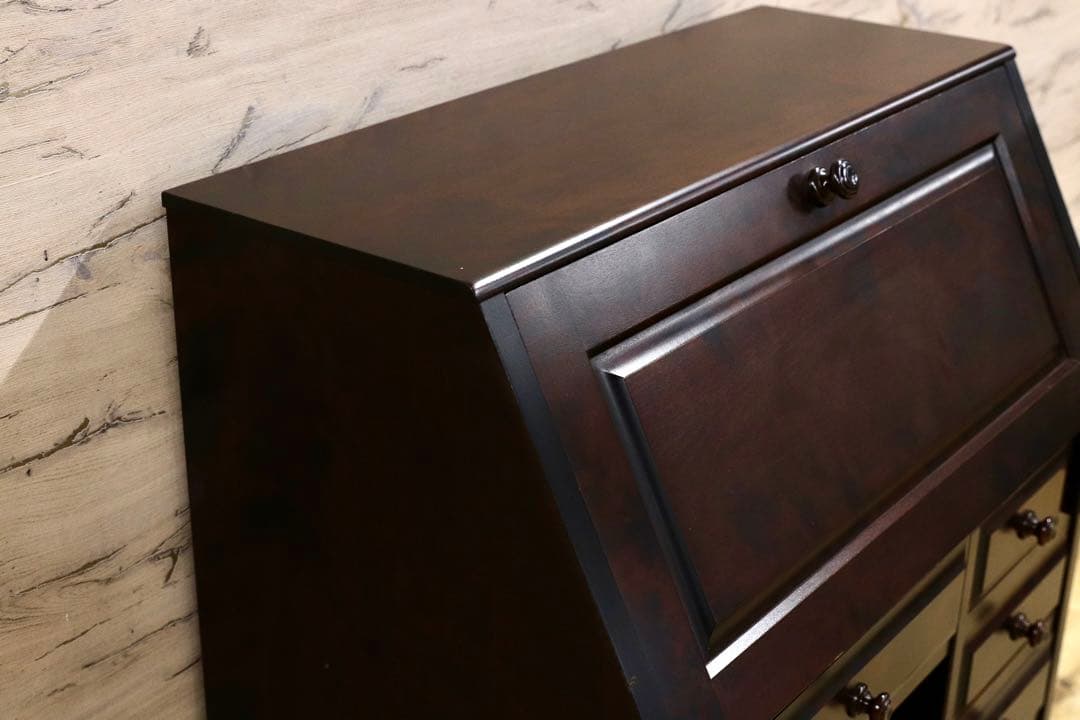 GMIS29○北海道民芸家具 ライティングビューロー デスク 学習机 勉強机