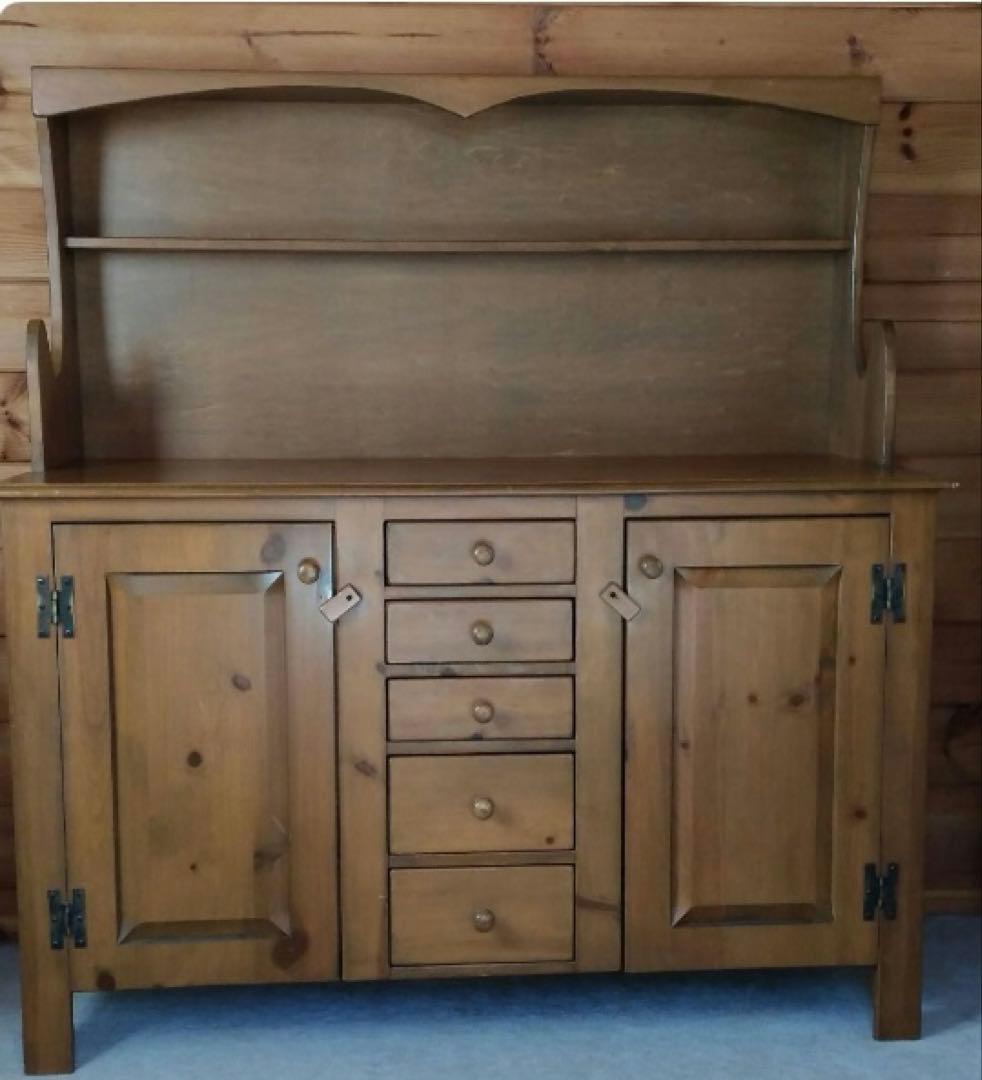 最終SALE▶︎アンファン廃盤オールドパイン無垢ヴィンデージ棚【即決禁止】