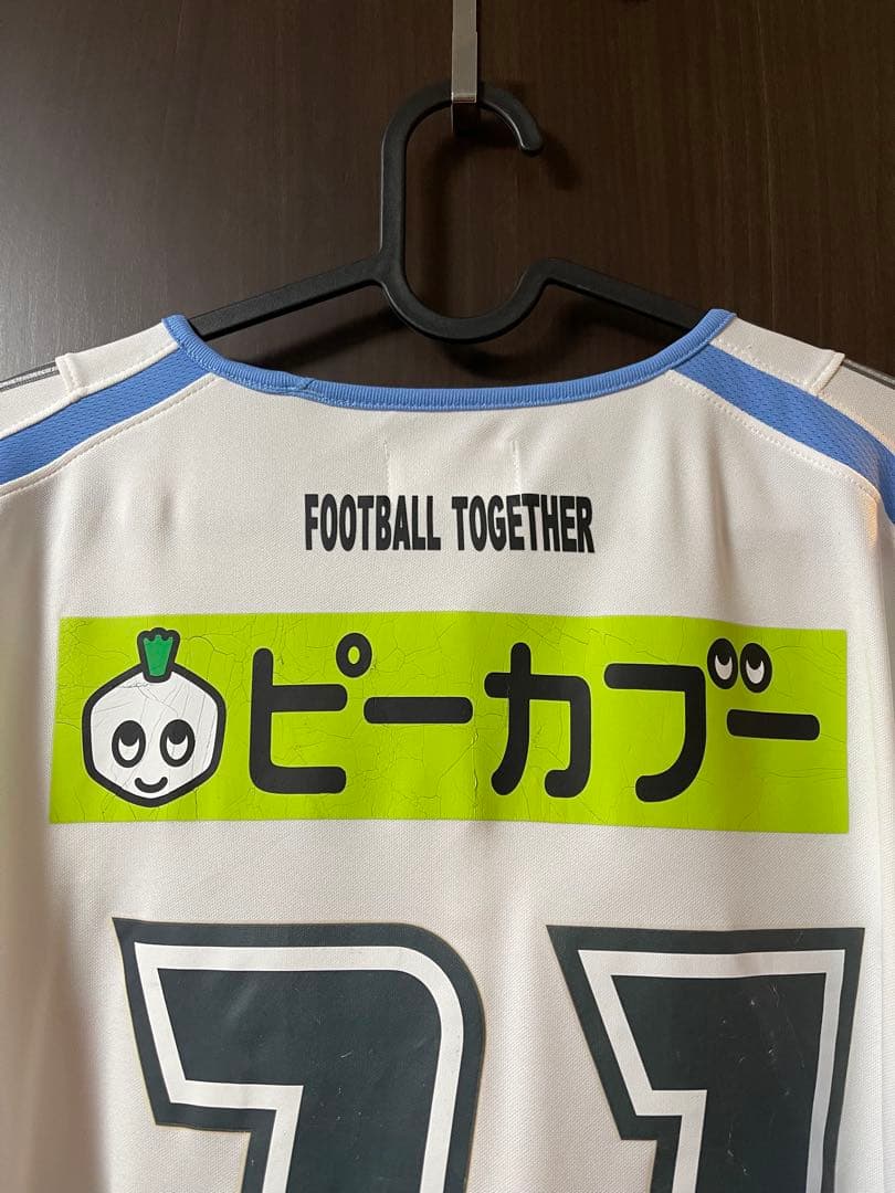 2006 川崎フロンターレ 実着用品 別注 ユニフォーム 西山貴永 + 直筆缶