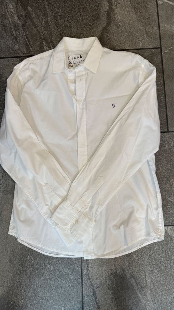 Frank & Eileen ホワイト長袖シャツ S