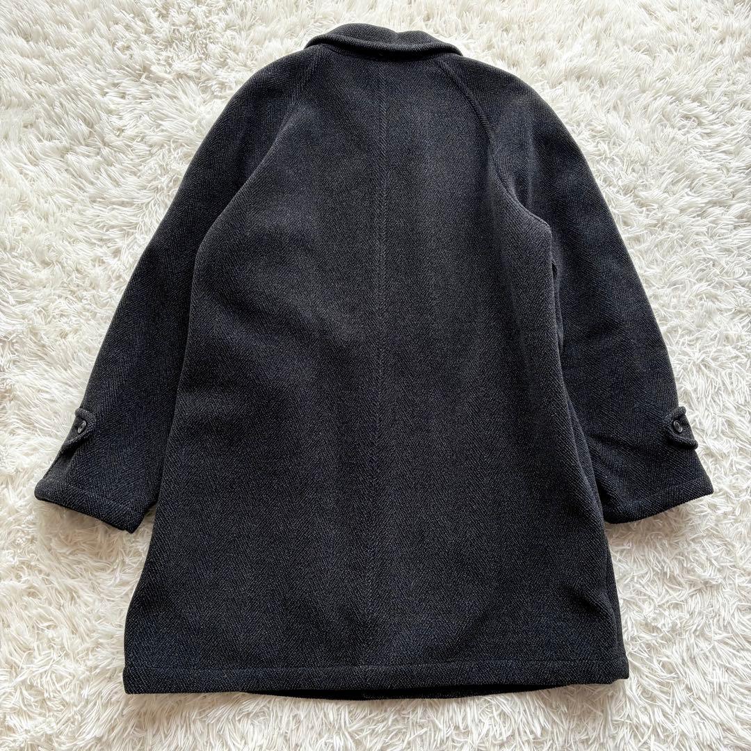 【美品✨XL】J.PRESS ステンカラー コート ヘリンボーン グレー