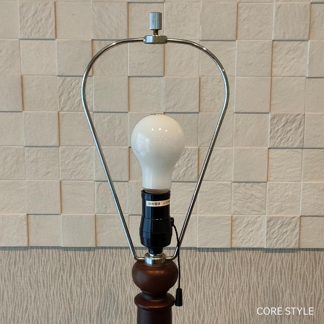 美品　アンティーク　 フロアランプ　照明　布地シェード　A8