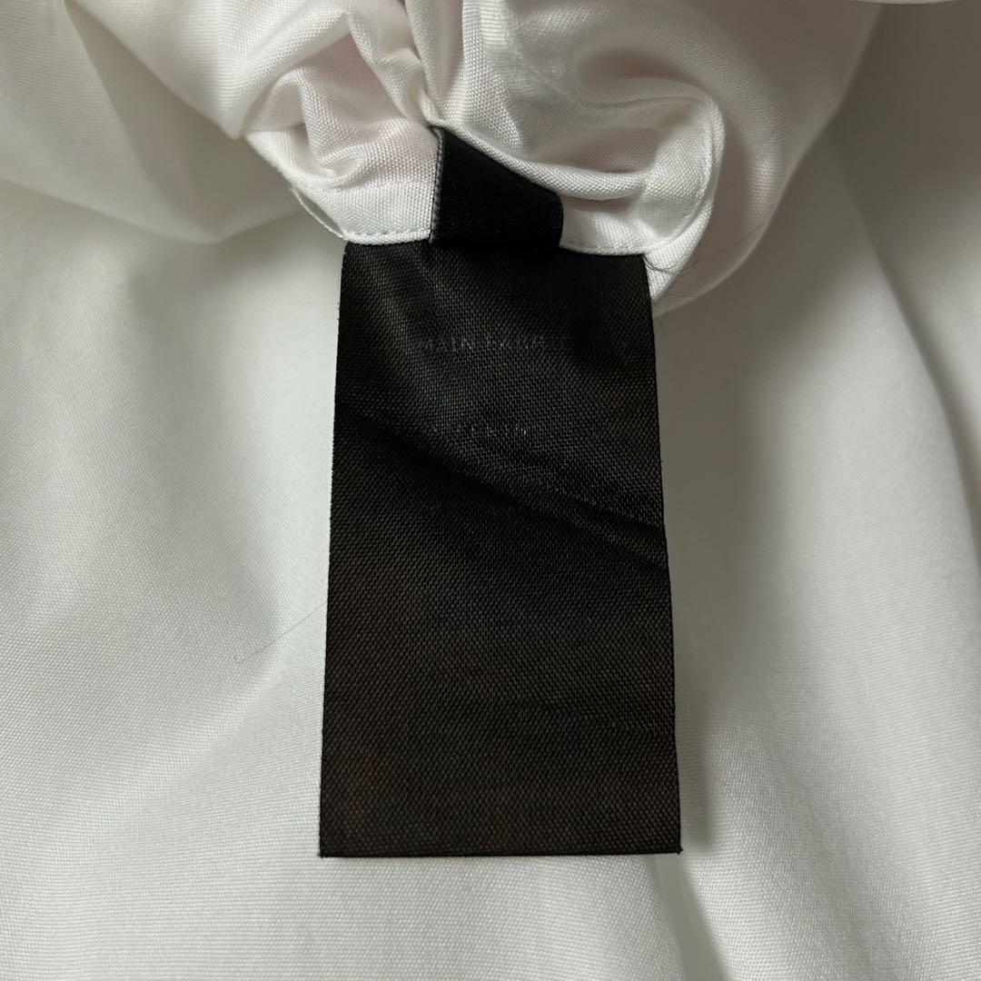 6018【超希少デザイン】ヴェトモン‪☆ラインストーンロゴ入り長袖シャツ 虹ロゴ