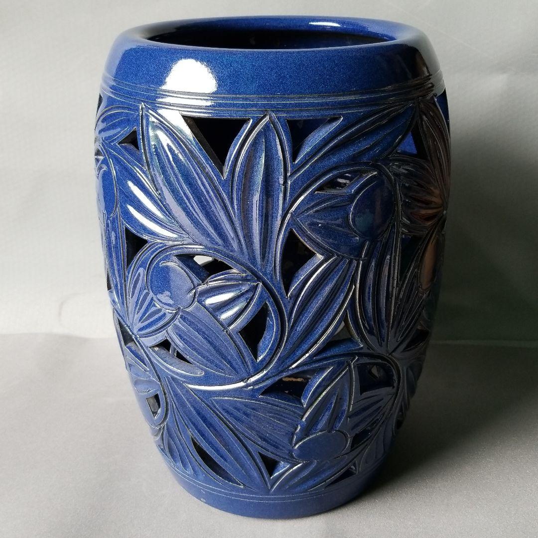 訳あり出品⤵⤵大容量‼️信楽焼傘立て  高さ５０cm