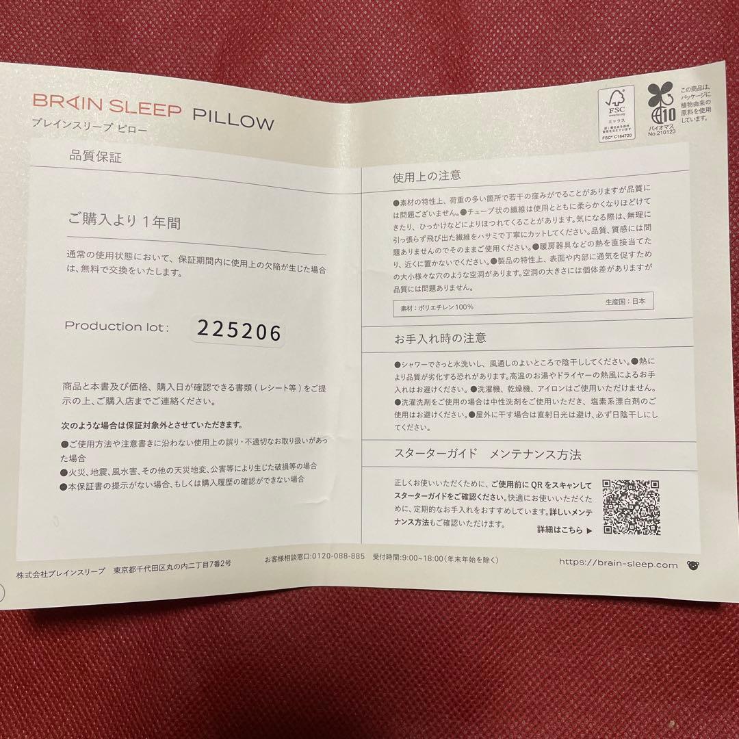 BRAIN SLEEP ピロー スタンダードサイズ