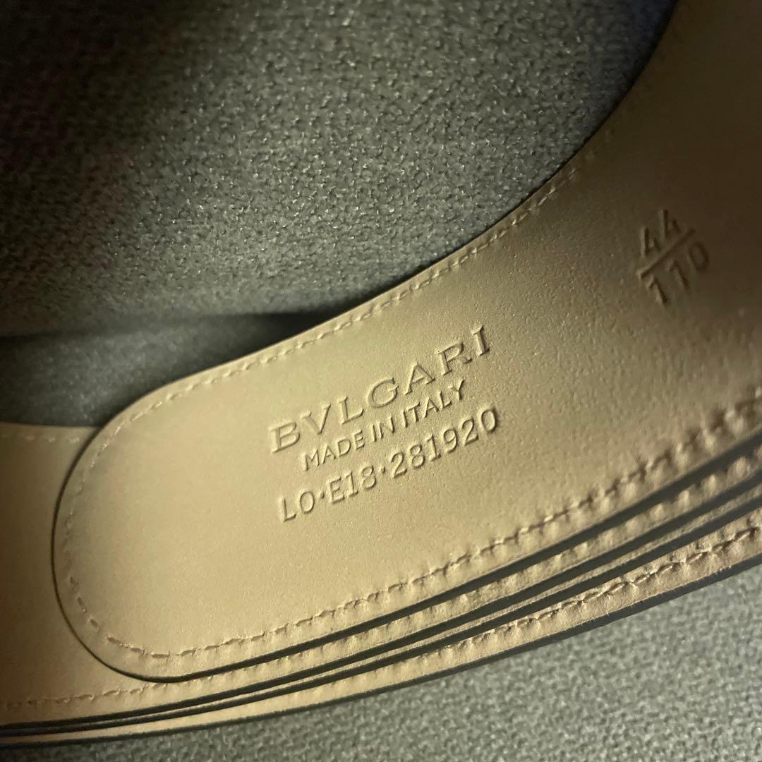 BVLGARI レザー ベルト サイズ44 ブラック