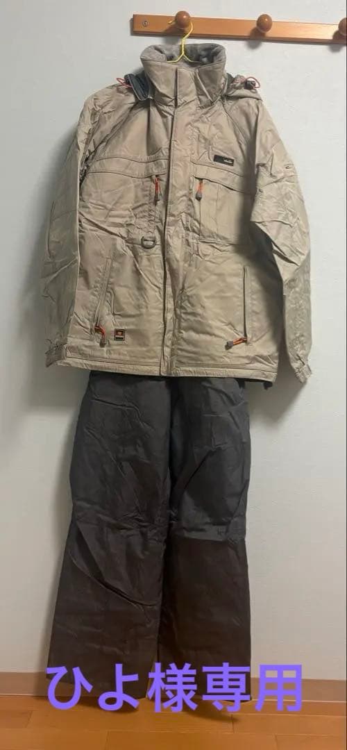 スキーウェア ベージュ/グレー　サイズO