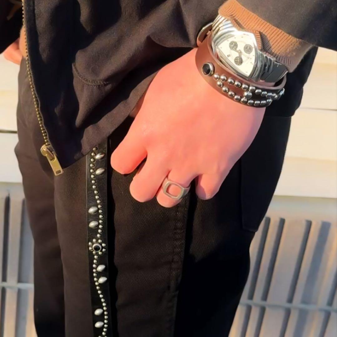 スタッズブレス　クロコダイル　freeサイズ