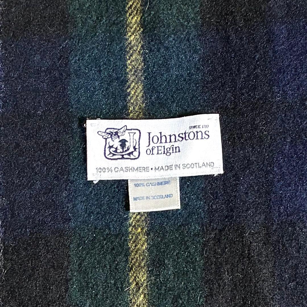 ジョンストンズ カシミヤ100％ 大判ストール スカーフ五明祐子・辺見えみり愛用