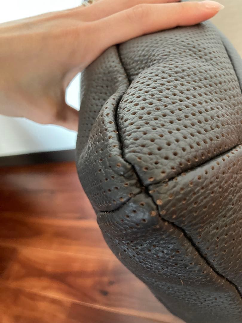 ケルヴィンジョルマーニ レザークッション セット　ブラウン