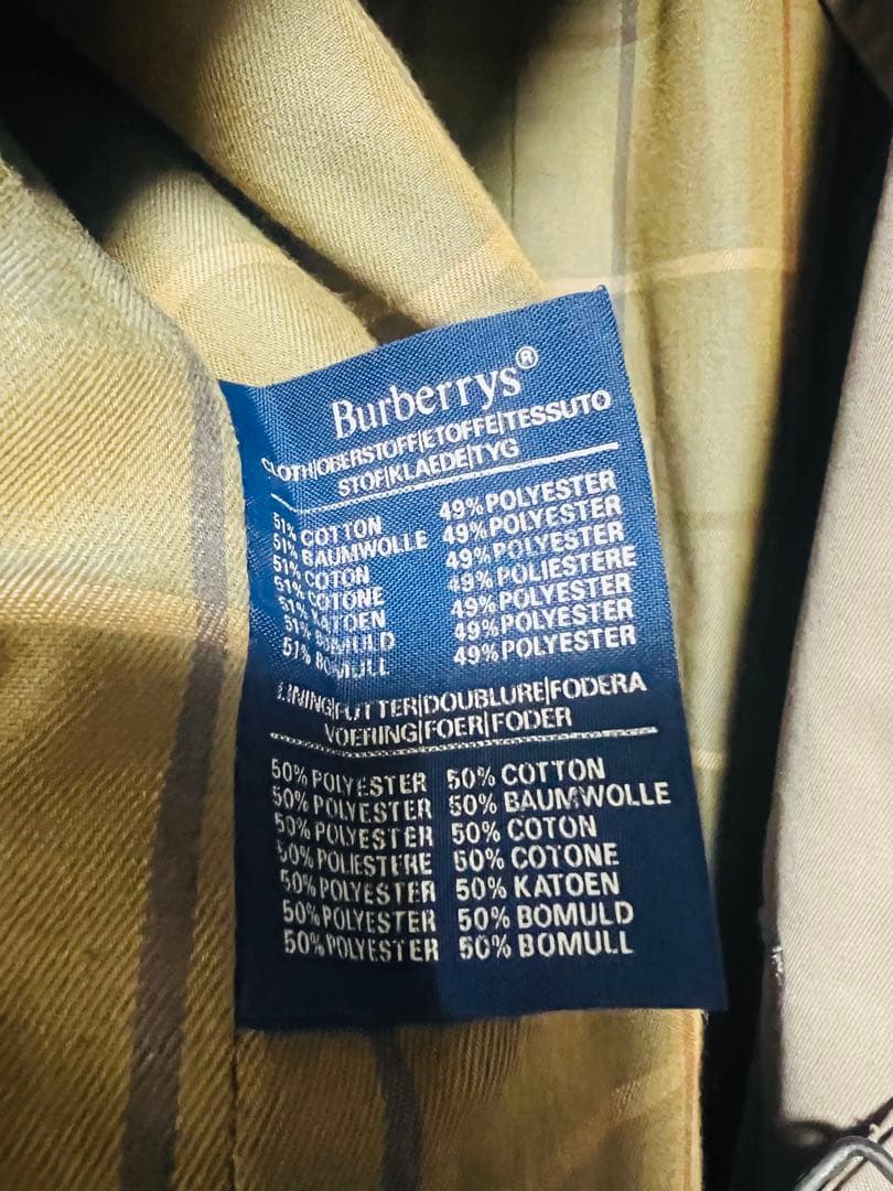 BURBERRYS トレンチコート バーバリー ロンドンイングランド 柄 y2k