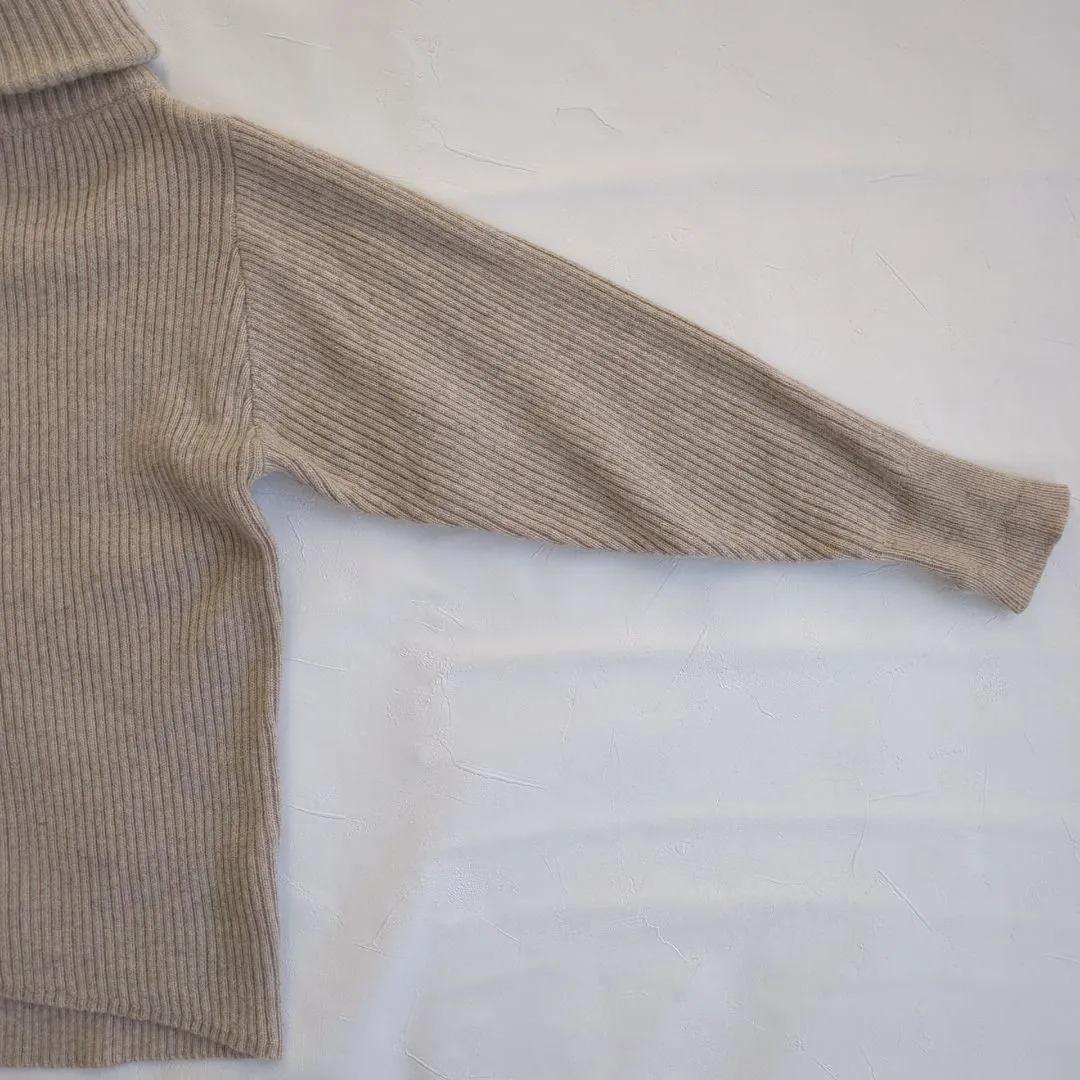 美品 アニュアンス ラクーンミックス オフショルニット プルオーバー 肩出し