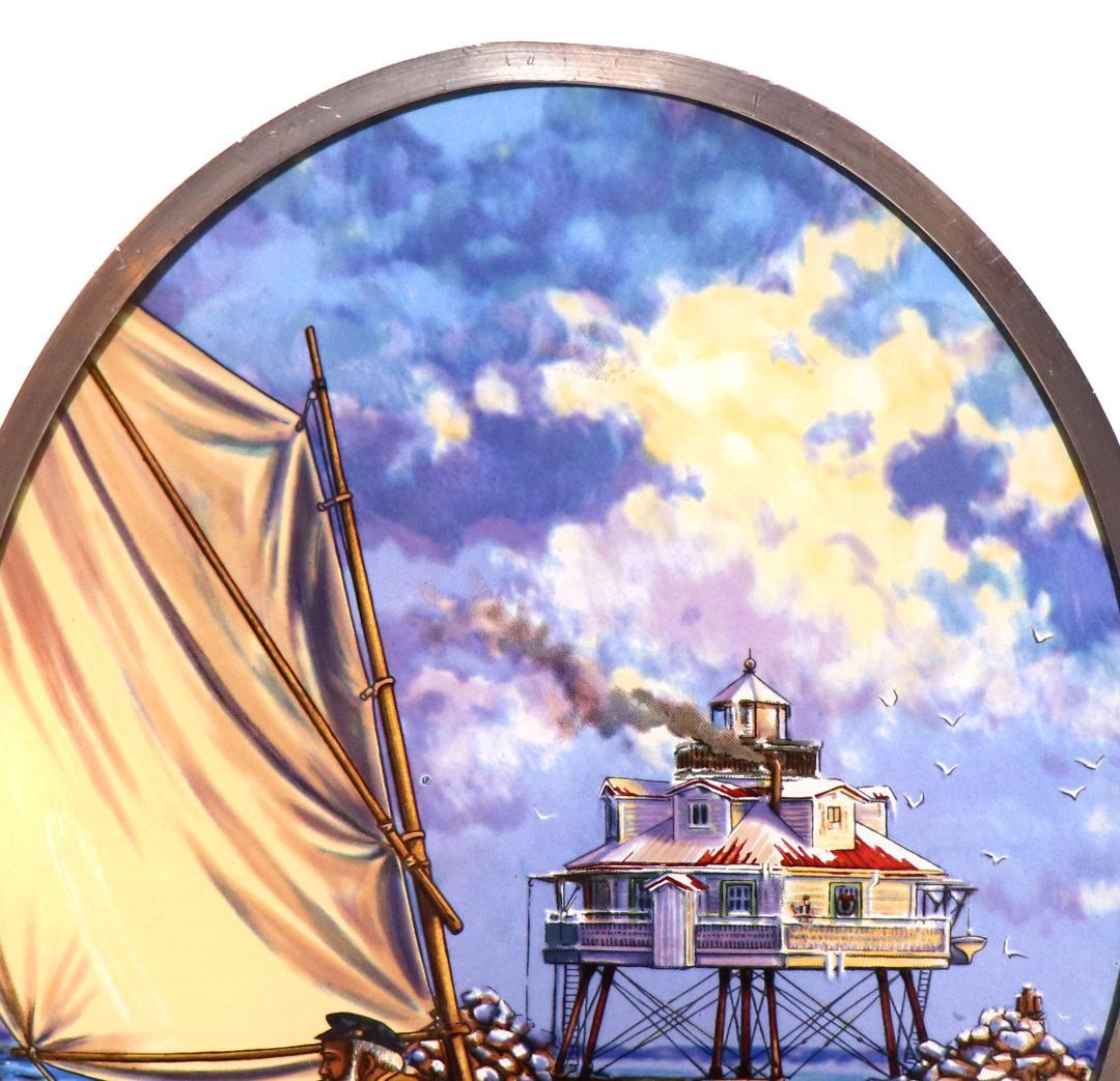 アーネスト・ヘミングウェイ ヴィンテージ ステンドグラス 老人と海 小説 レア