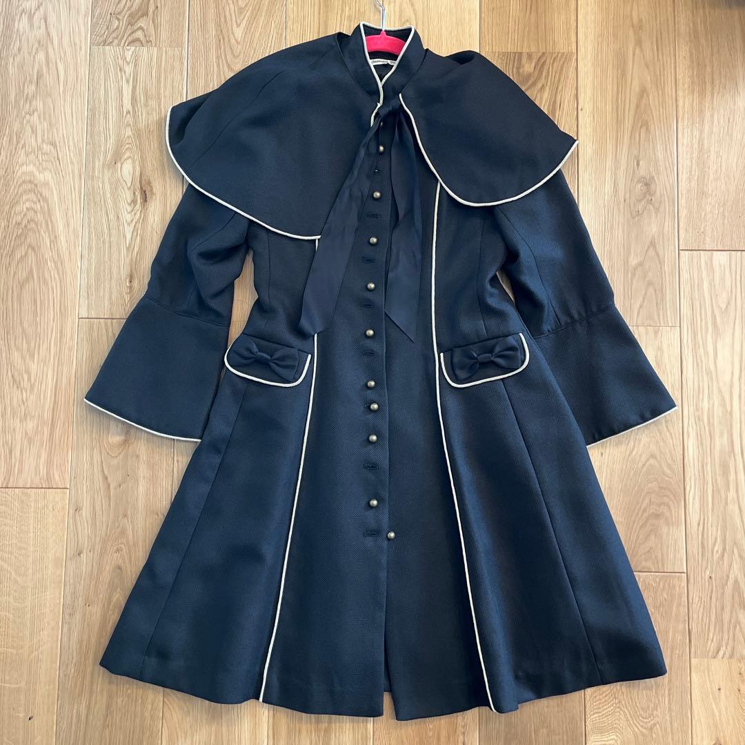 Innocent World ネイビー フリルコート