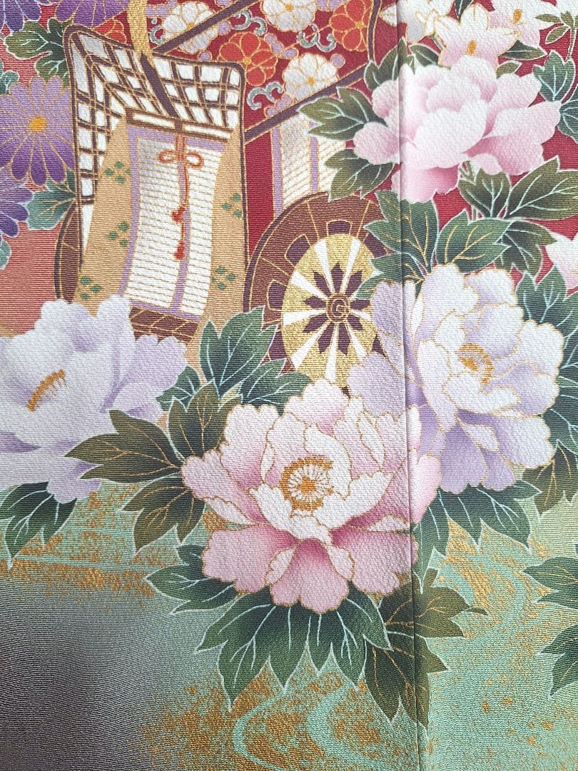 着物リメイクワンピース3711