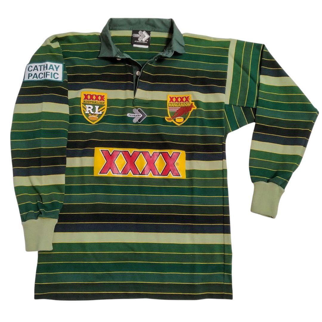 ピアレス ラガーシャツ ポロシャツ カンガルーズ ワラビーズ オーストラリア代表