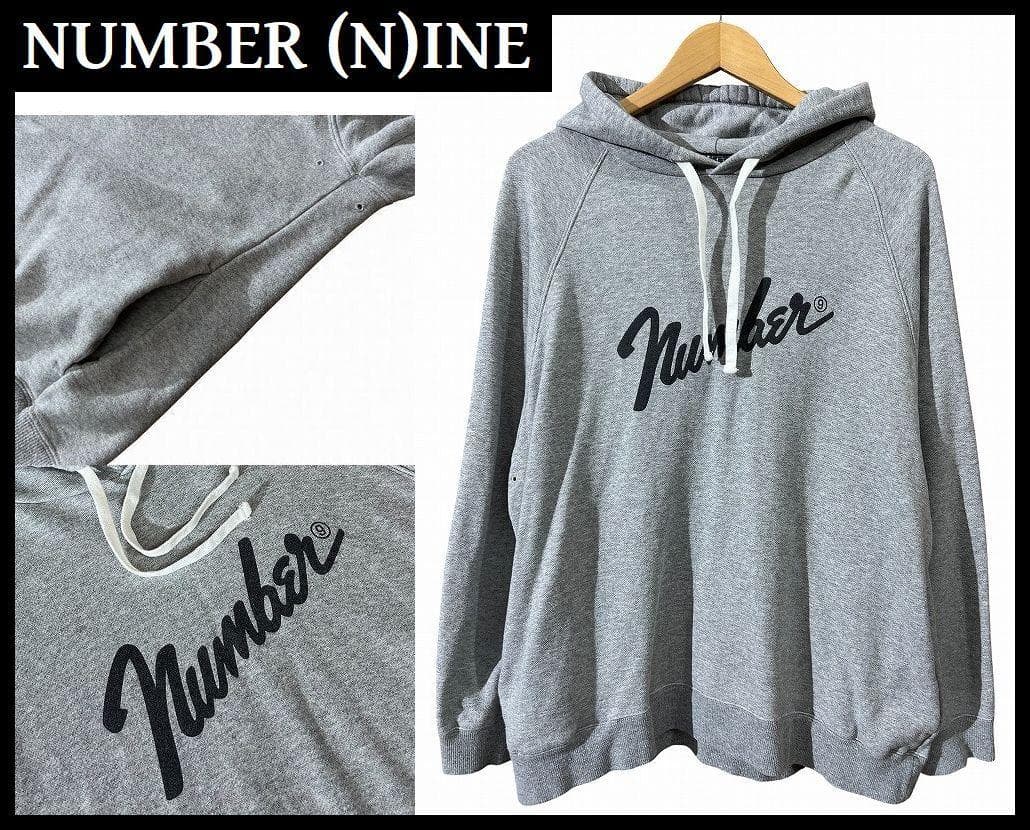 ナンバーナイン Number⑨ フェンダーロゴ スウェット パーカー XL