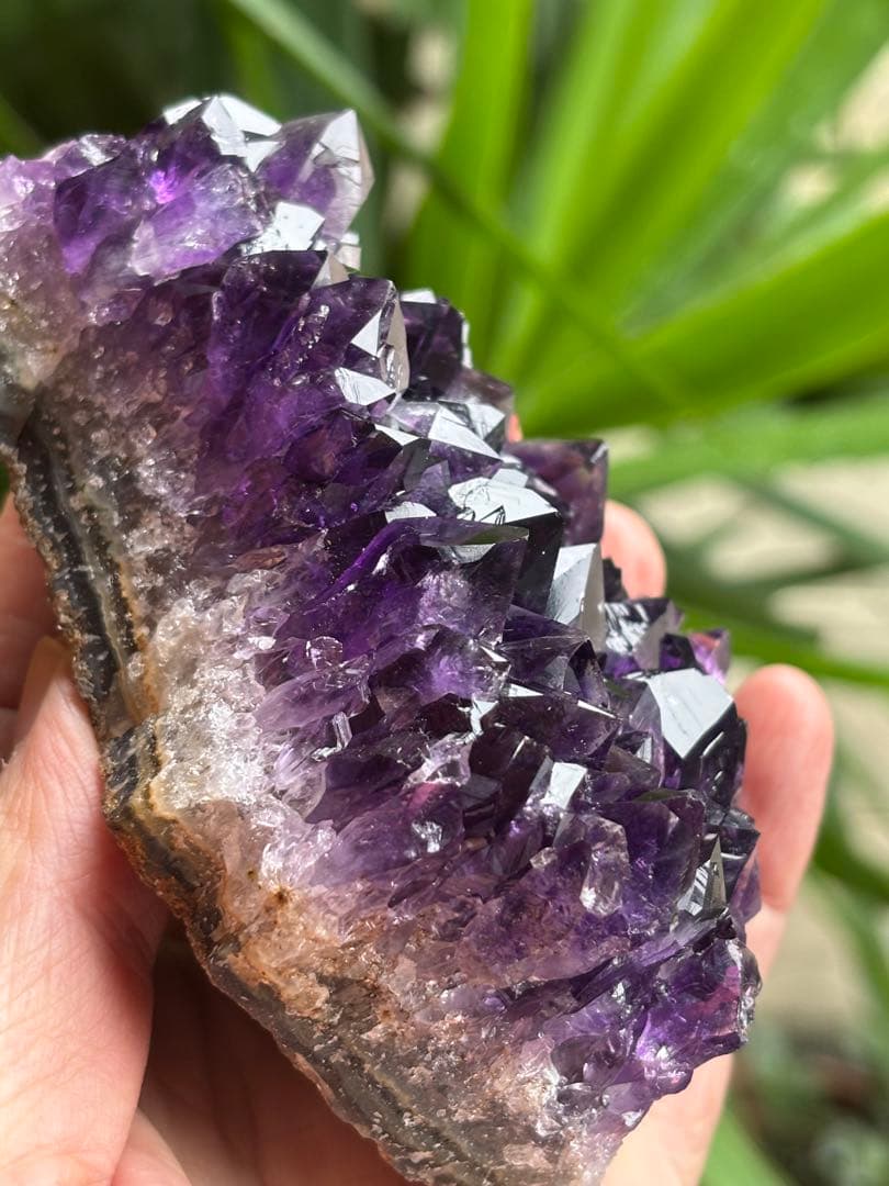 最上級AAA ウルグアイ産アメジスト　401g 濃厚紫　照り艶有り　美しい