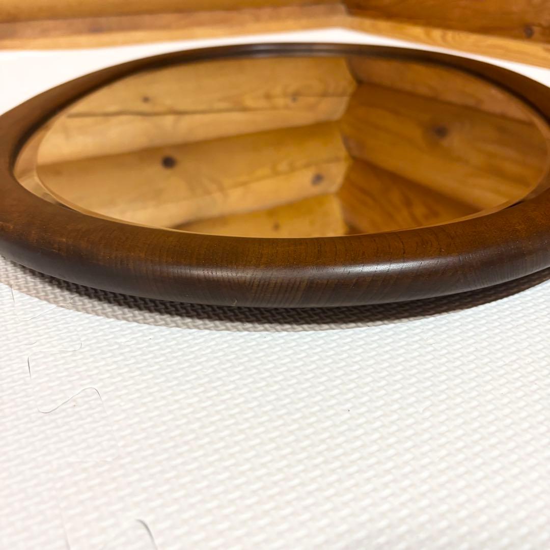 【希少】カリモク karinoku オーバル ウォールミラー 壁掛け鏡