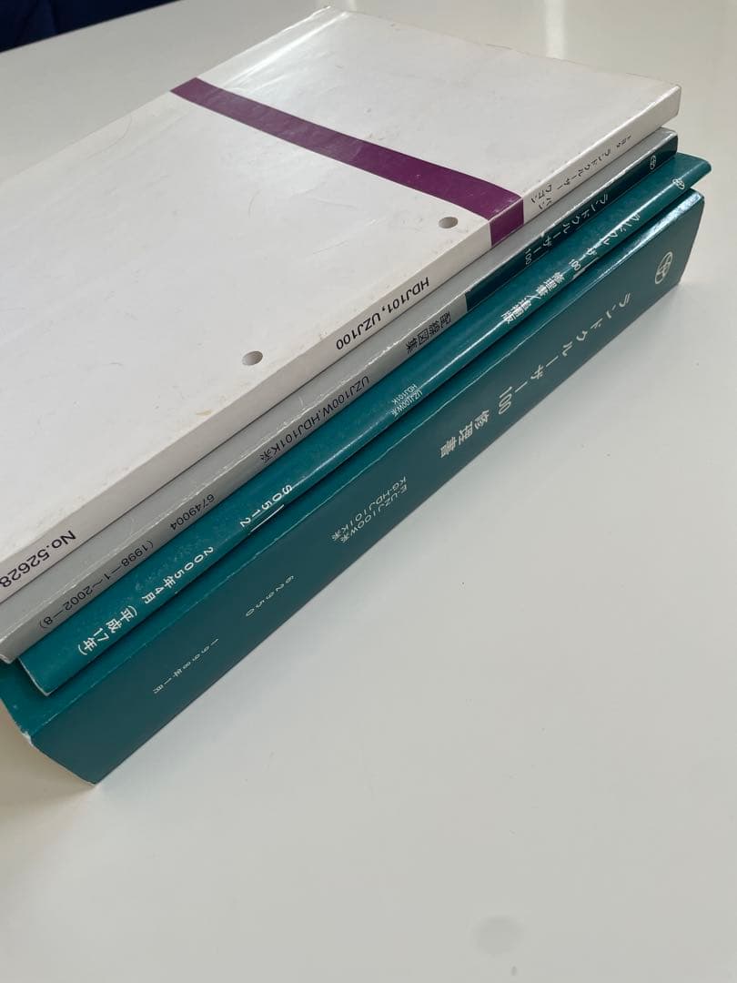 ランクル100 修理書、追補版、配線図集、車検・外装パーツカタログ　4冊セット