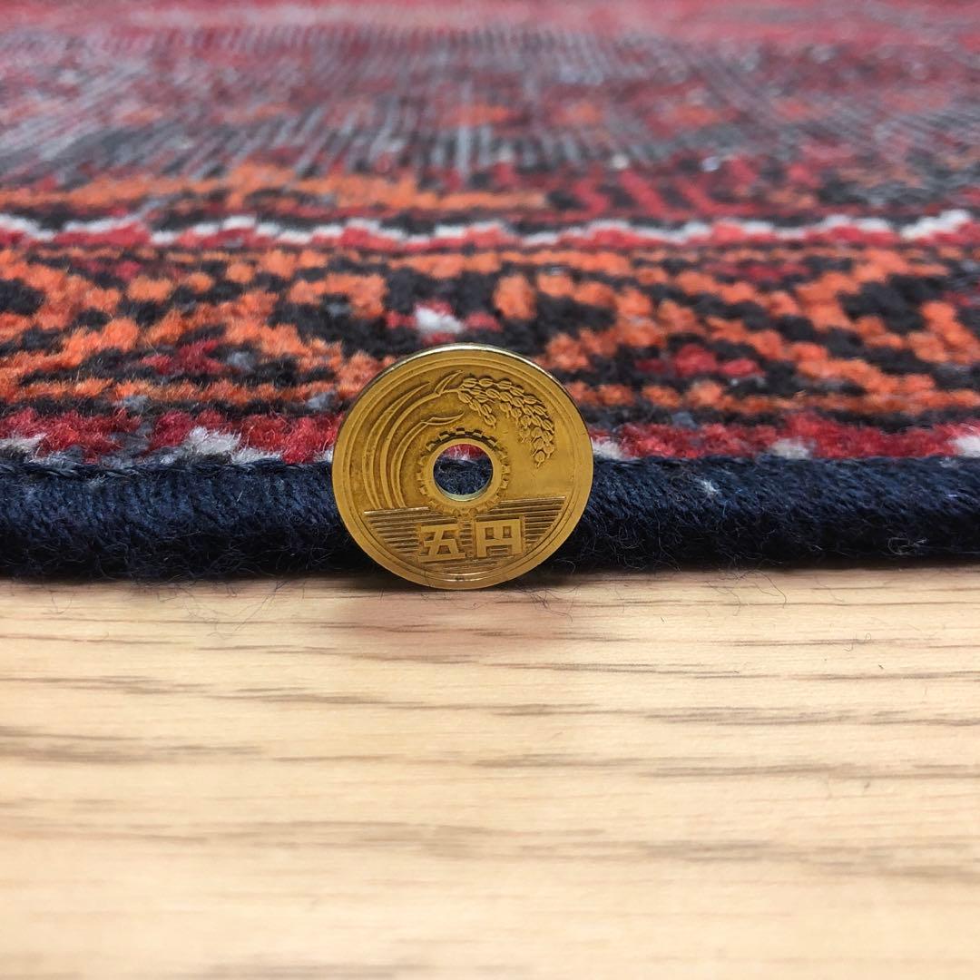 ペルシャ絨毯 ペルシャヴィンテージラグ 207x123 手織り オールド