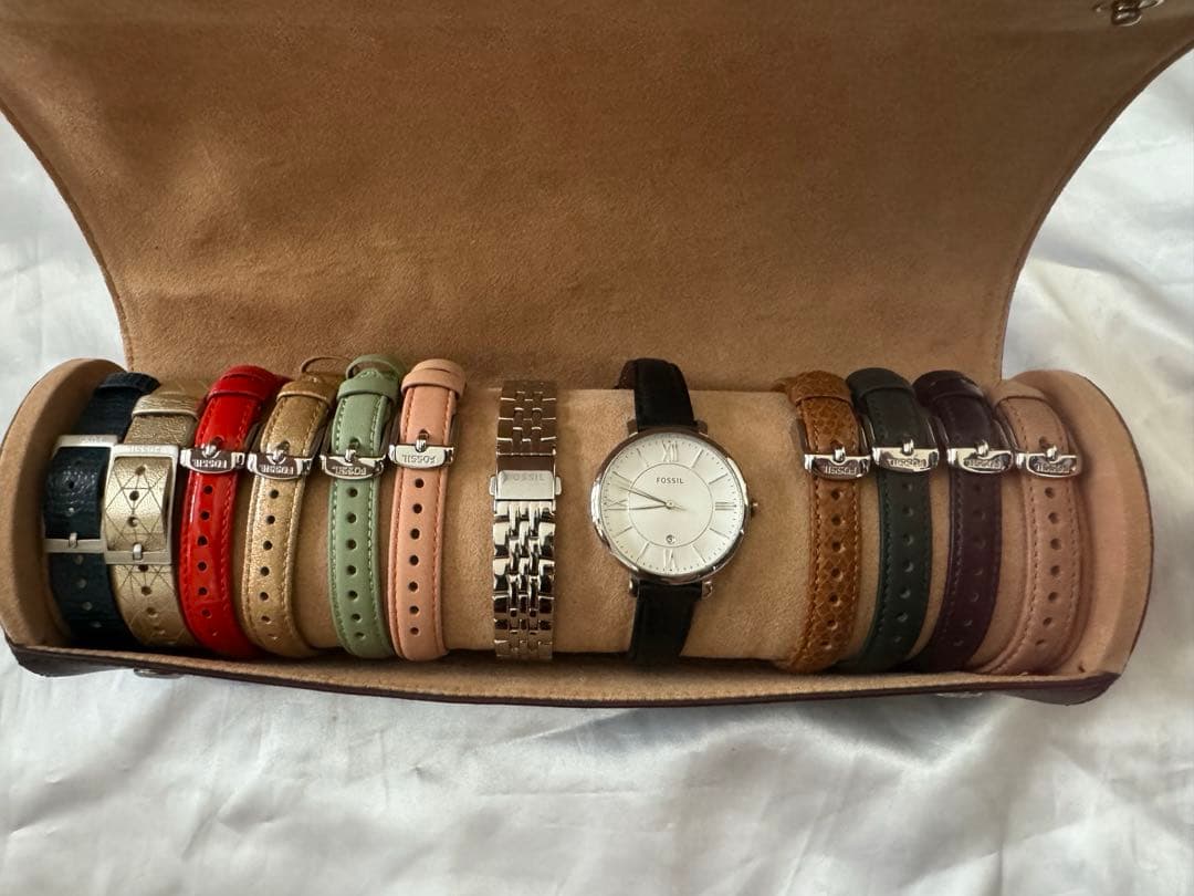 【Fossil】 レディース腕時計　ベルトセット　希少