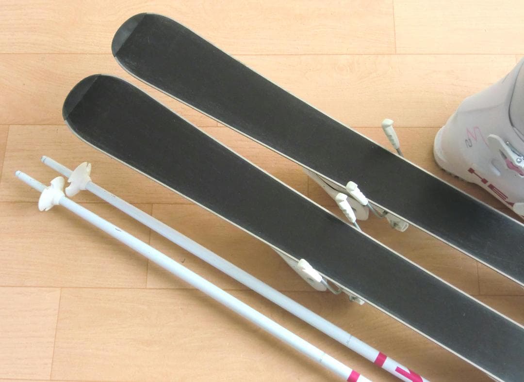 ■■送料無料■HEAD■子供用スキー4点セット■板117/靴22.5■WAX済■