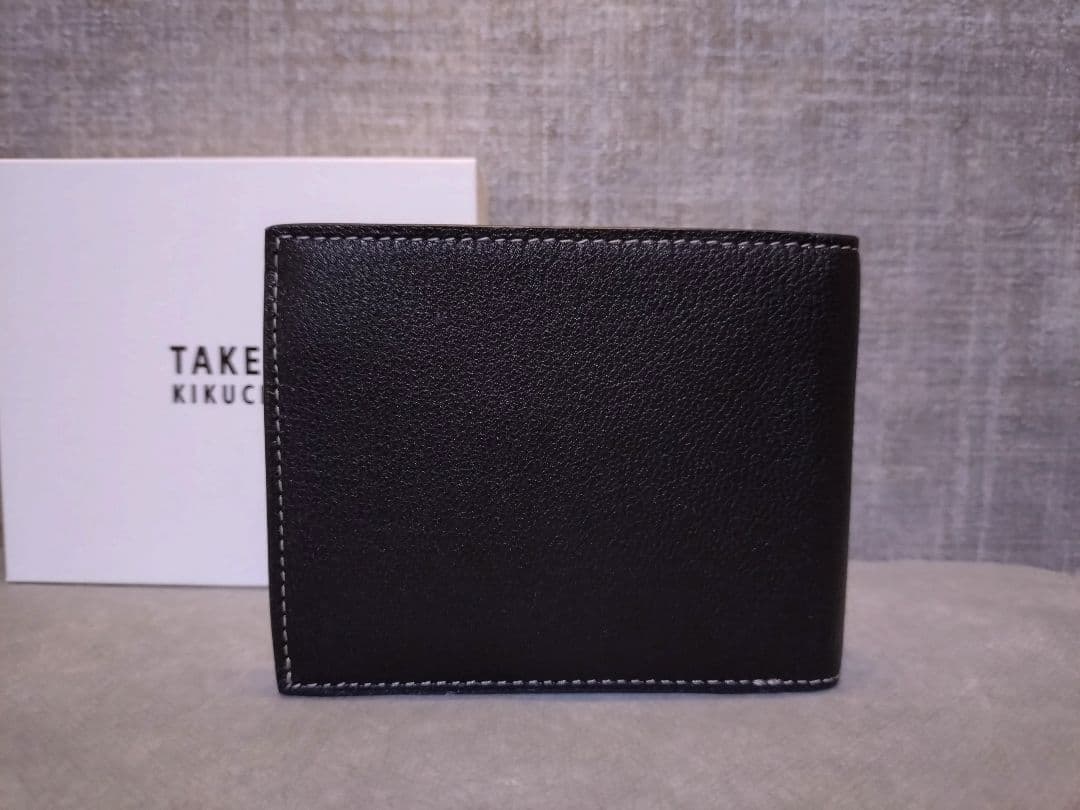 【TAKEO KIKUCHI ゴートスキン 2つ折り財布】