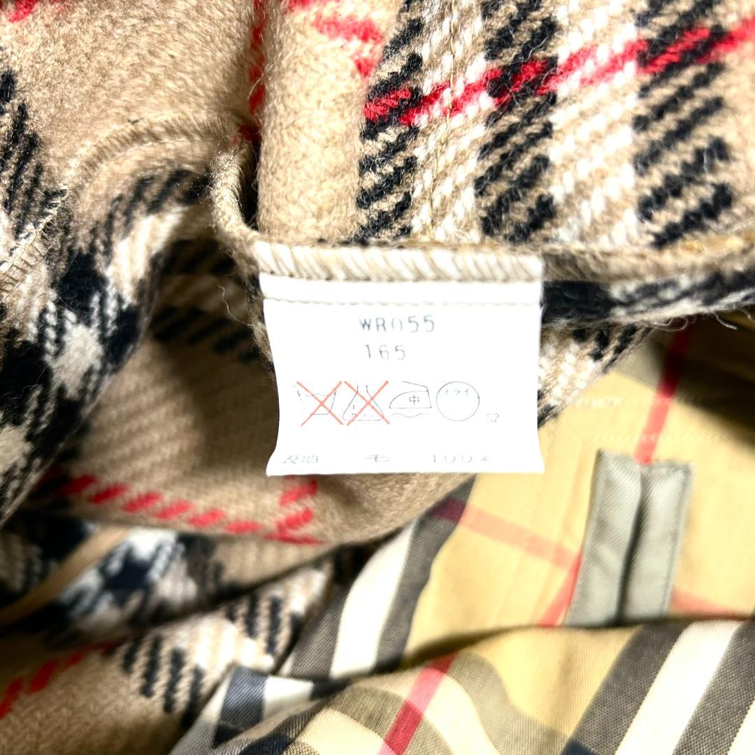 美品　バーバリー　ノバチェック　ステンカラーコート　インナー付き　M