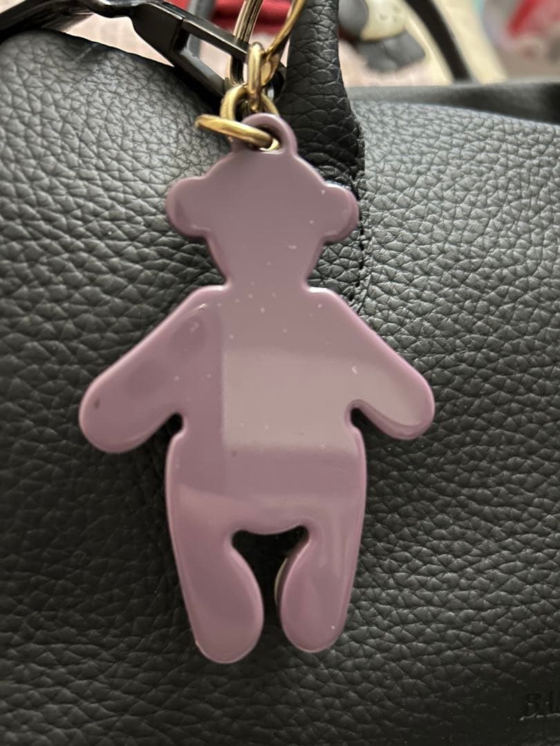 satoGUCCI クマ型キーホルダー パープル