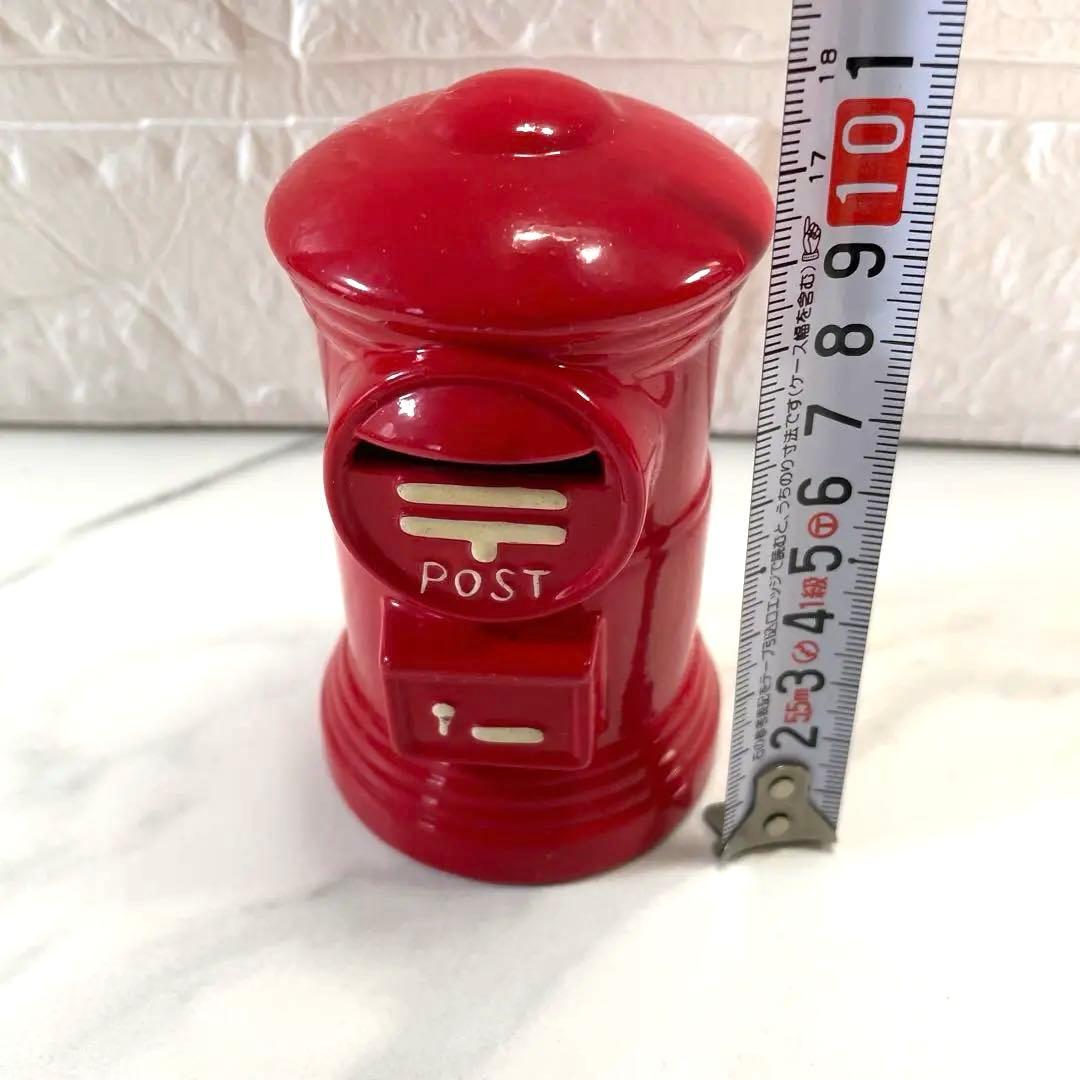 ポスト　陶器製　赤いポスト30cm20cm10cm 匿名配送　郵便ポスト　貯金箱