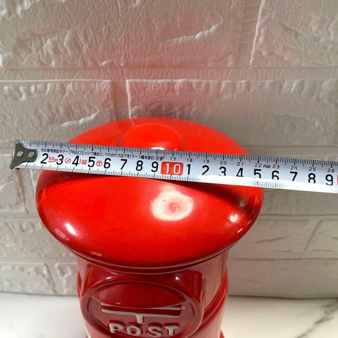 ポスト　陶器製　赤いポスト30cm20cm10cm 匿名配送　郵便ポスト　貯金箱