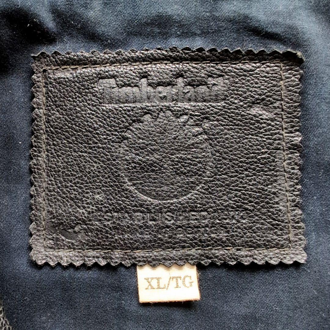 ティンバーランド シングルライダース ハの字 牛革 XL ブラック