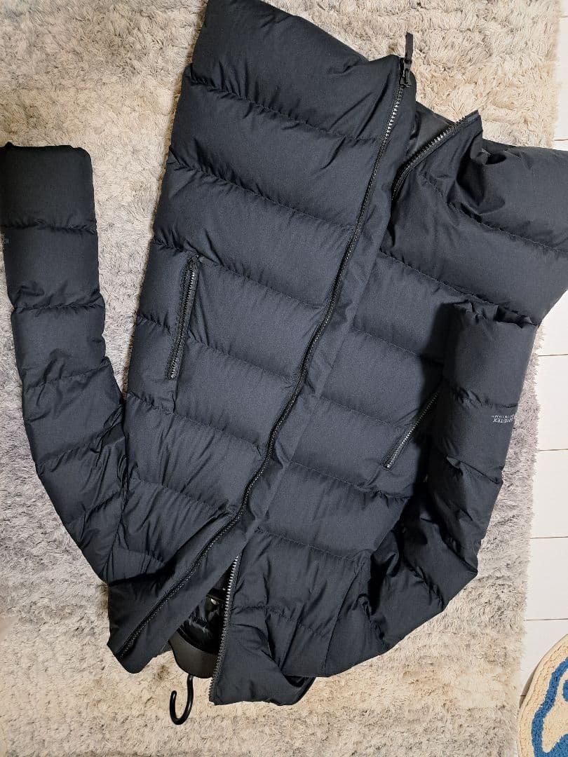 NORTH FACE ウィンドストッパーダウンシェルコート レディース Ｍ　黒