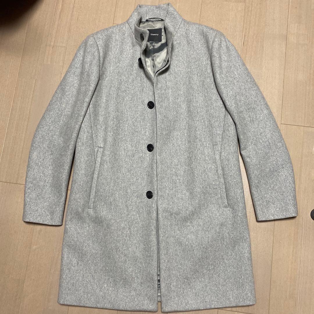 【美品】Theory グレー ステンカラーコート Mサイズ