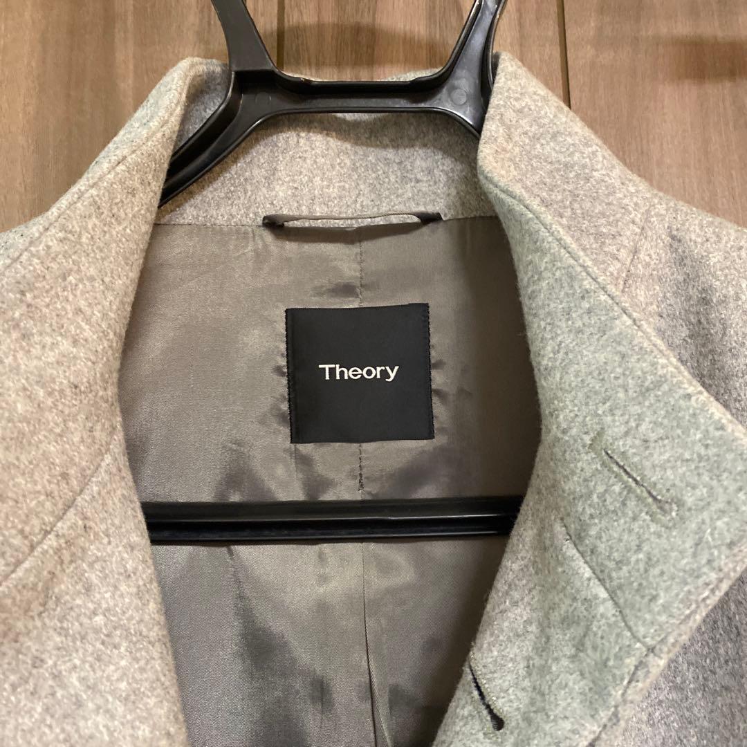 【美品】Theory グレー ステンカラーコート Mサイズ