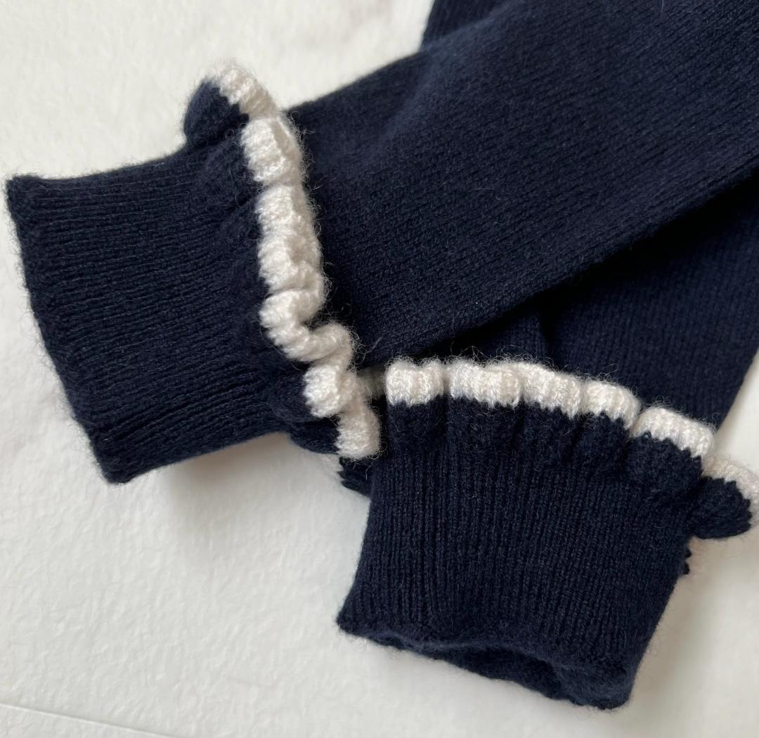 ✨未使用✨ローレン ラルフ ローレン カシミヤ100％ フリルハイネック ニット