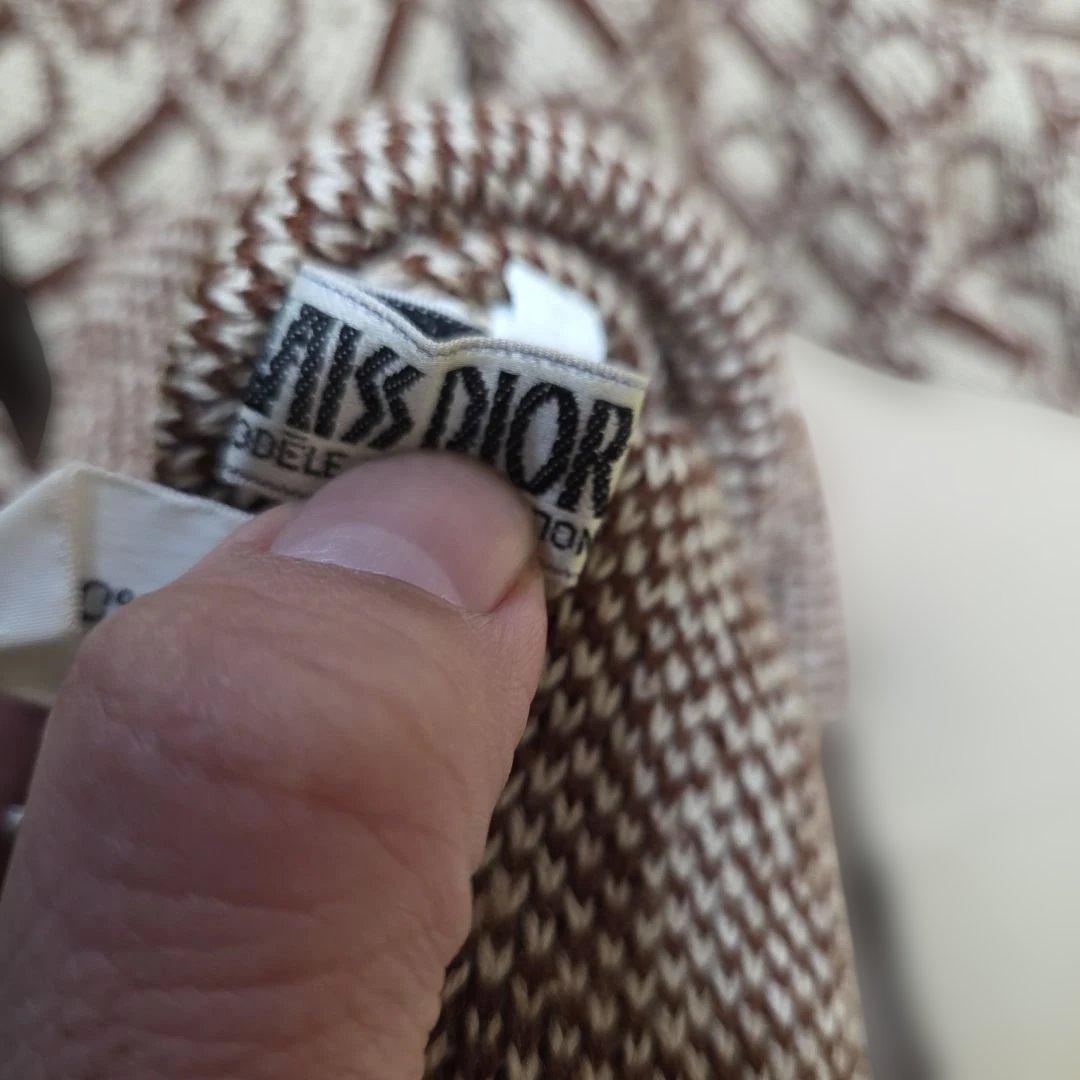 稀少 ミスディオール クリスチャンディオール トロッター 総柄 ニット レア