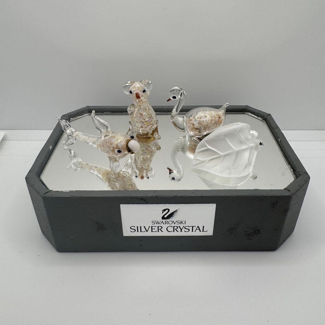 スワロフスキー　SWAROVSKI シルバークリスタル ガラス オブジェ　置物