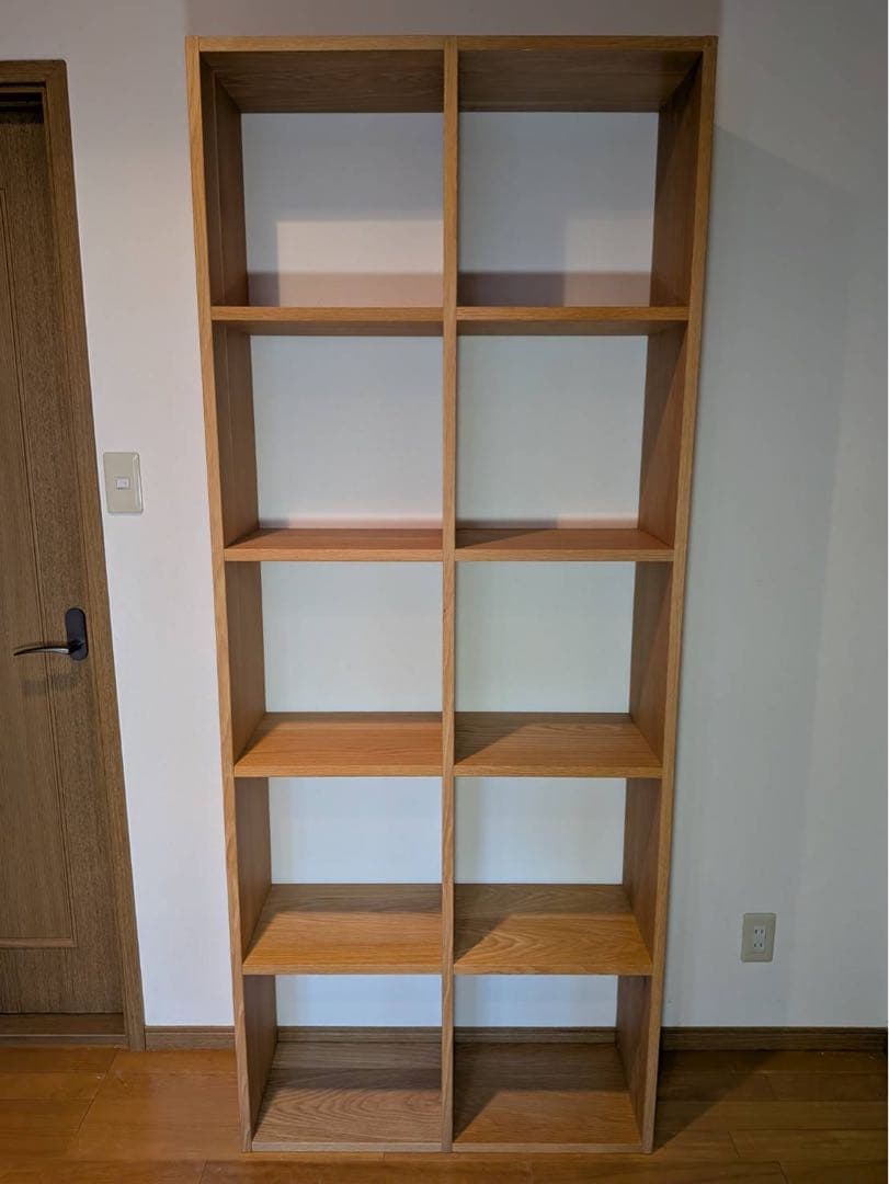 ■送料込■無印良品 スタッキングシェルフ 5×2 木製家具棚MUJIオーク材収納