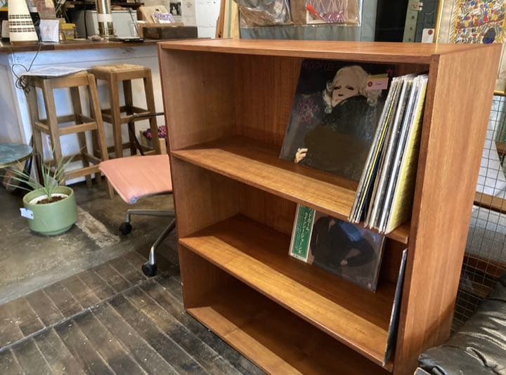 デンマーク　ビンテージ　シェルフ　レコードラック　棚