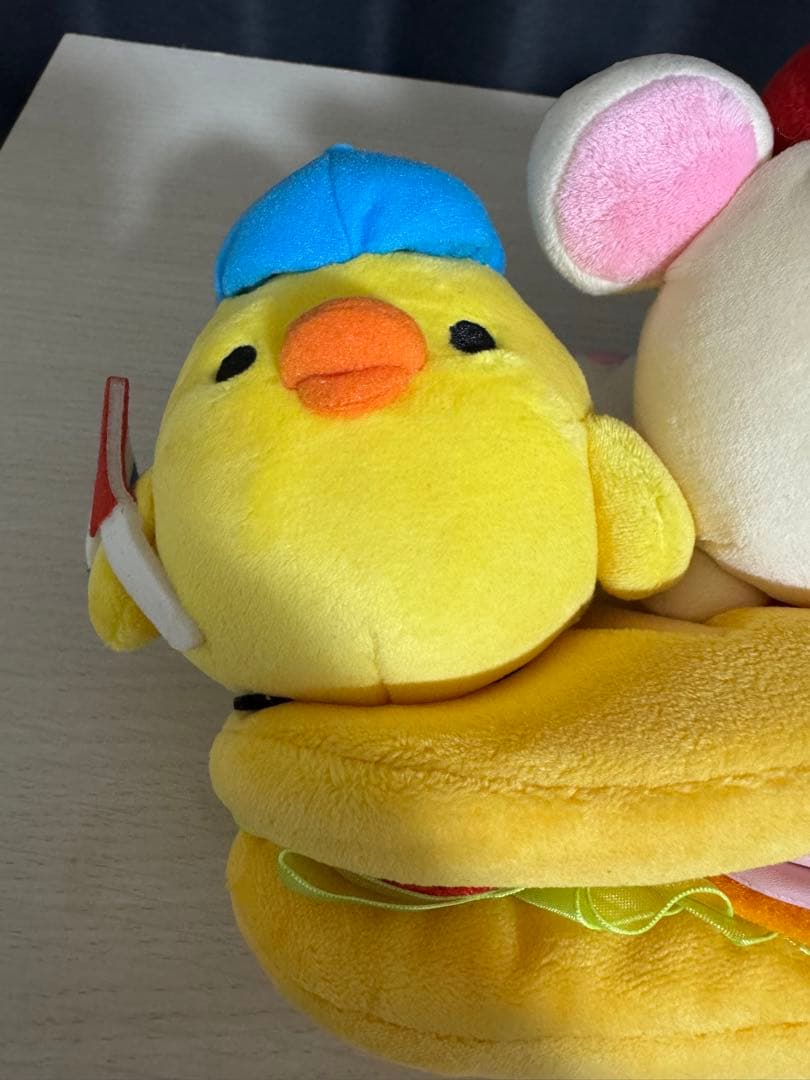 リラックマ＆コリラックマ＆キイロイトリ サンドイッチぬいぐるみ タグ付ストア限定
