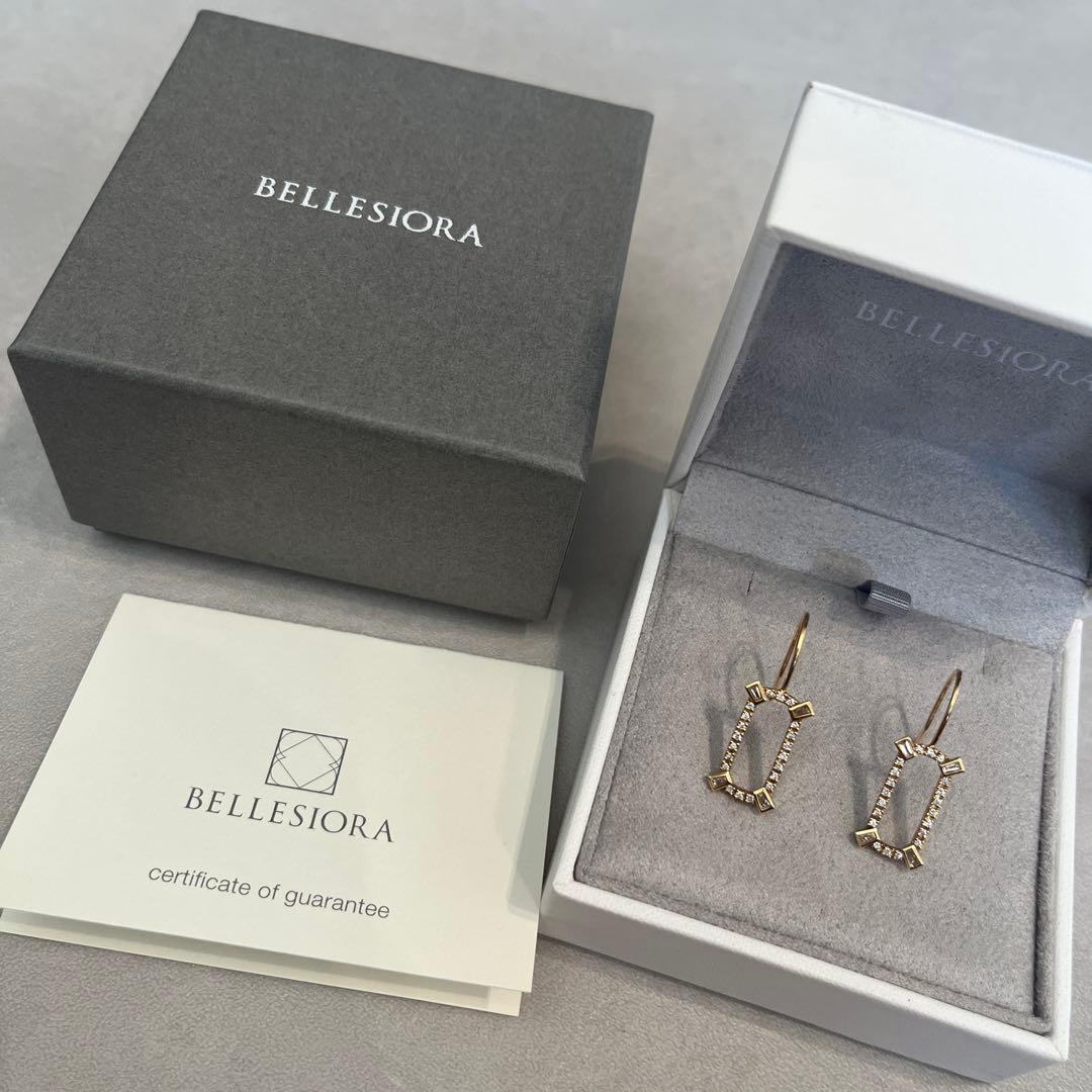 BELLESIORA ベルシオラ　K18 YG ダイヤモンドピアス