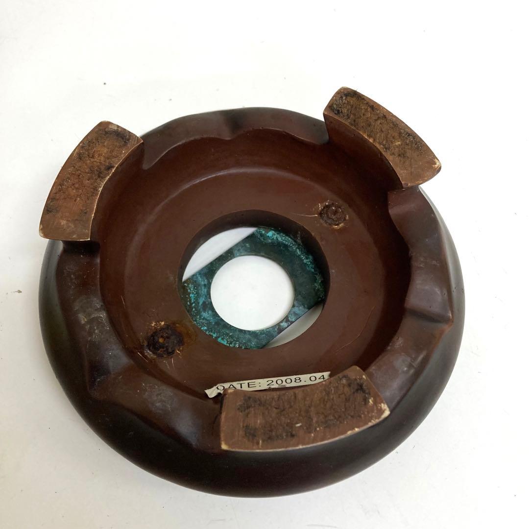 A563-53 ステンドグラスランプ　アンティーク　テーブルランプ　花柄