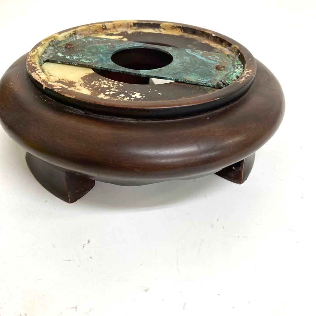 A563-53 ステンドグラスランプ　アンティーク　テーブルランプ　花柄