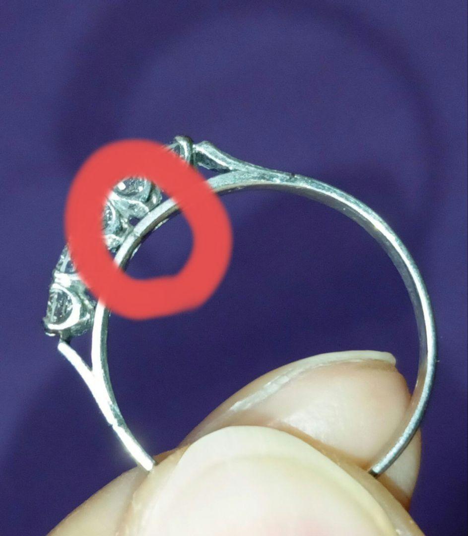 ヴィンテージ　ダイヤモンドエタニティリング　プラチナ